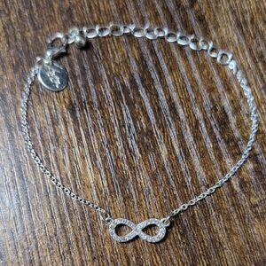 💜2/$20💜 Delicate Infinity Bracelet, Cubic Zirconia Adjustable